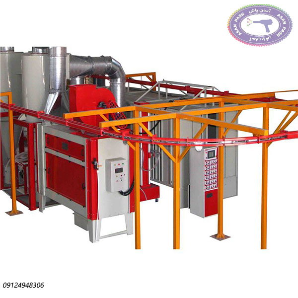 کوره پخت رنگ پودری: کانوایری یا پیوسته(Continuous Oven)